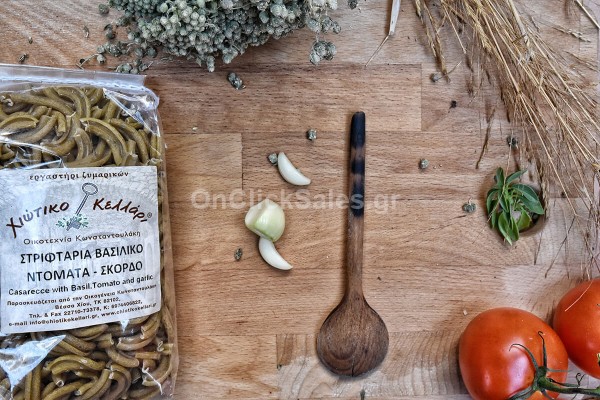 Ζυμαρικά Στριφτάρια με Βασιλικό, Τομάτα & Σκόρδο Χιώτικο Κελλάρι 500γρ