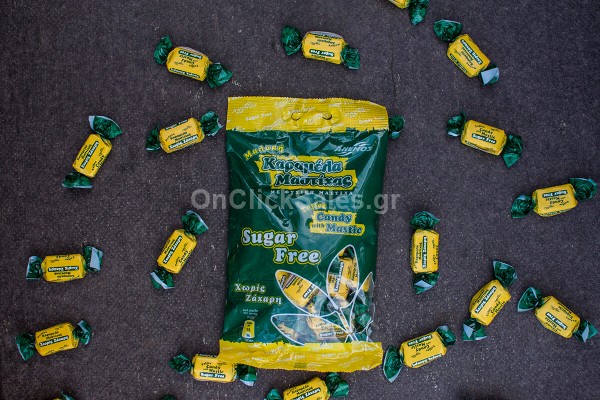 Μαστιχοκαραμέλες με Φυσική Μαστίχα, Μαλακές Sugar Free Άνεμος 100γρ