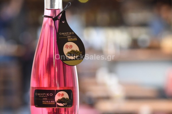 Λικέρ Ομηρικό Μαστίχα & Τριαντάφυλλο εξ' αποστάξεως 100%  Στουπάκη 500ml