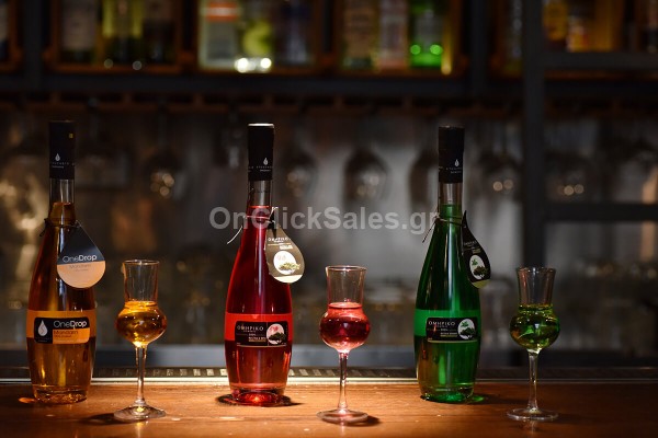 Λικέρ One Drop Μανταρίνι εξ' αποστάξεως 100%  Στουπάκη 500ml