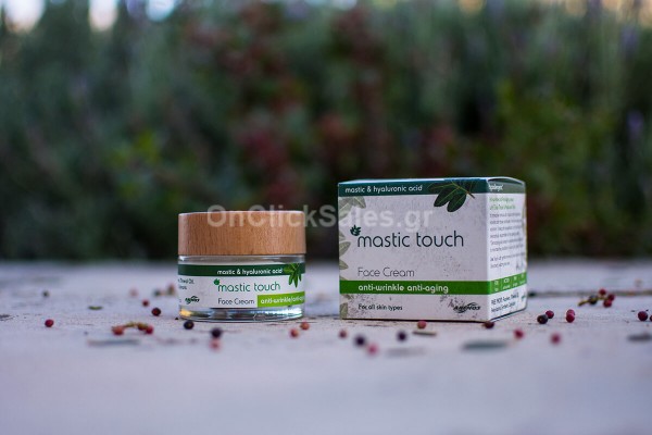 Κρέμα Προσώπου Mastic Touch με Μαστίχα και Υαλουρονικό Οξύ, Αντιρυτιδική Άνεμος 50ml