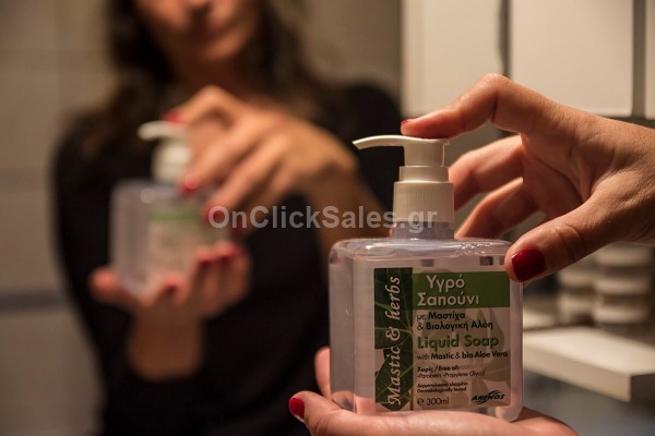 Υγρό Σαπούνι Χεριών με Μαστίχα, Βιολογική Αλόη Άνεμος 300ml