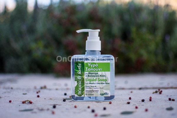 Υγρό Σαπούνι Χεριών με Μαστίχα, Βιολογική Αλόη Άνεμος 300ml