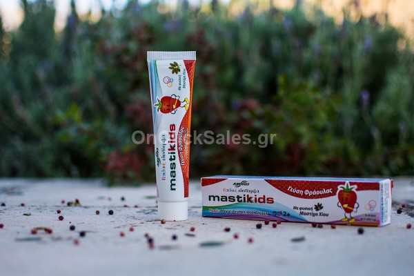Οδοντόκρεμα Μastic & herbs με Μαστίχα και Φράουλα - Παιδική Άνεμος 75ml