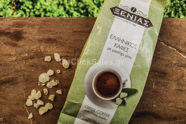 Ελληνικός Καφές με Φυσική μαστίχα Χίου Ξενιά 200γρ Ελληνικός Καφές με Φυσική μαστίχα Χίου Ξενιά 200γρ