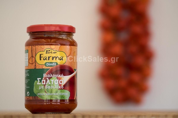 Biofarma Σάλτσα με Βασιλικό Bio 350gr