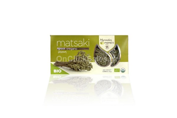 Βότανα Βιολογική Ρίγανη Ματσάκι Myrovolos Organics 25γρ