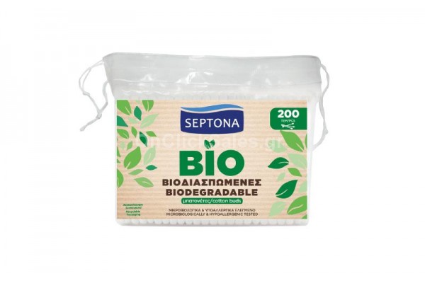 Septona Μπατονέτες Βιοδιασπώμενες σε Σακουλάκι 200τμχ